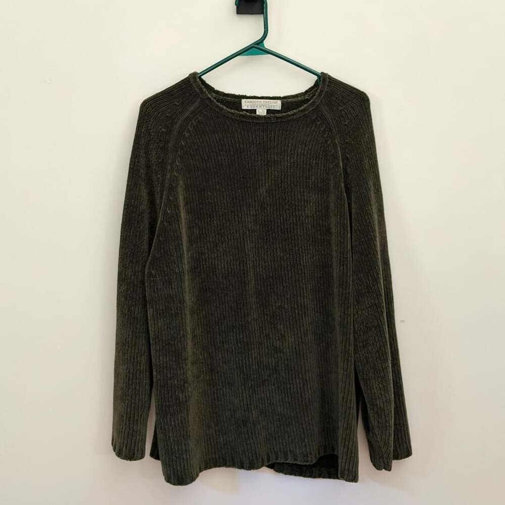 Carolyn Taylor Essentials Sweater Size XL Green Pullover